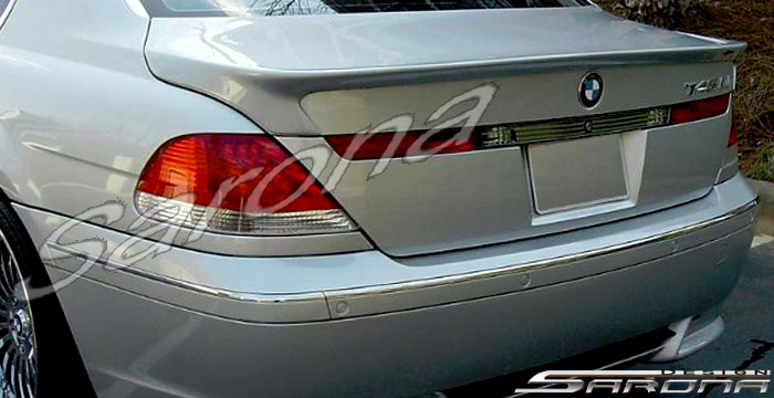Custom BMW 7 Series Trunk Wing  Sedan (2002 - 2005) - $425.00 (Manufacturer Sarona, Part #BM-028-TW)
